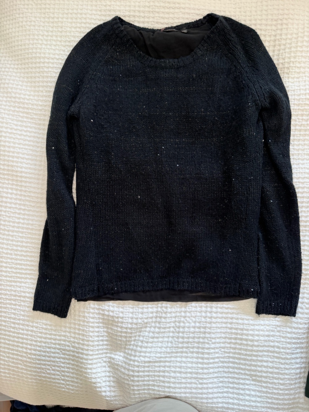 Black sequin Knit Sweater